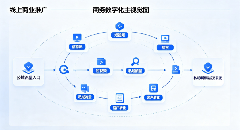 烟台线上商业推广怎么做？全域流量闭环搭建与低成本转化实战指南